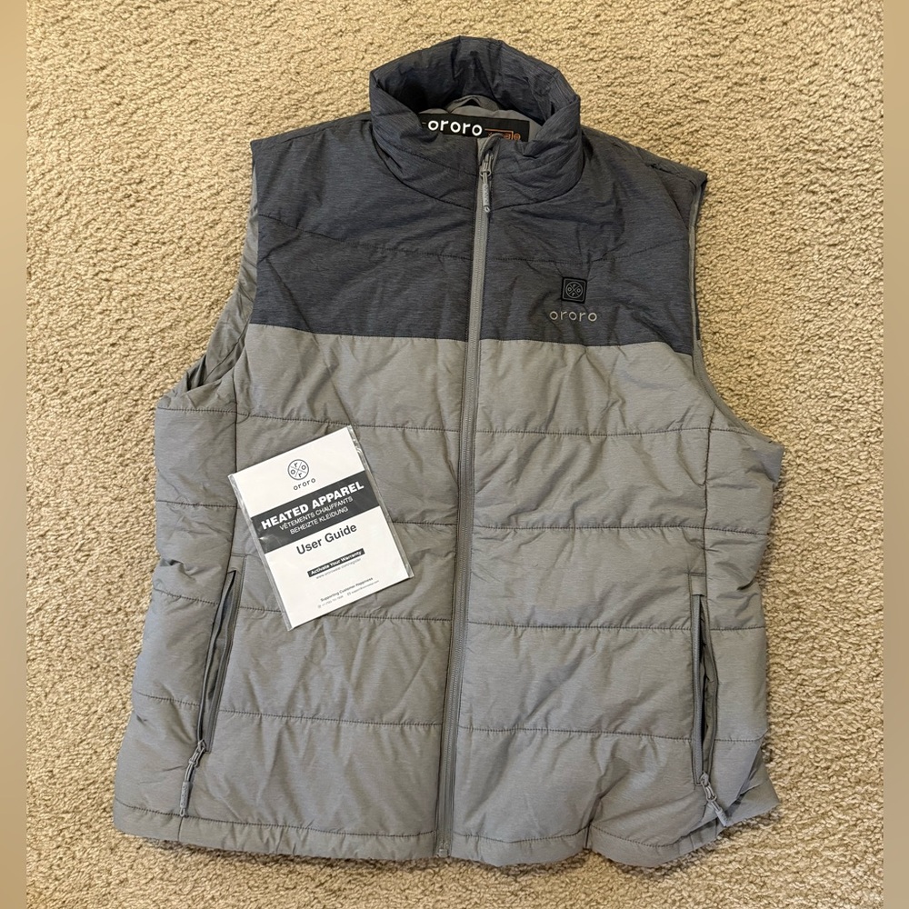Ororo Men's Gray Heated Vest